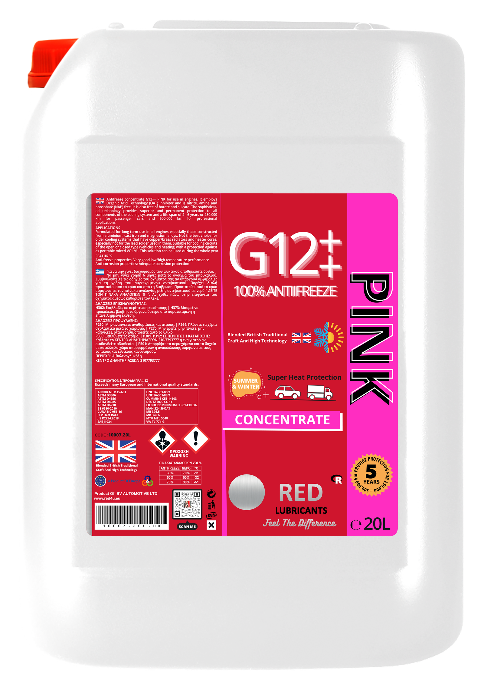 G12++ PINK 100% CONCENTRATED 20L